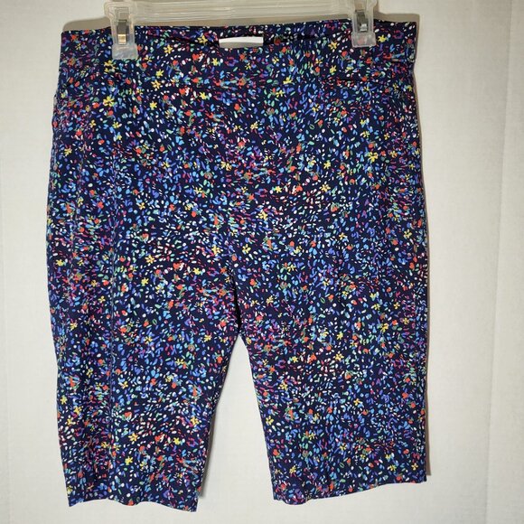 Rafaella Pants - Rafaella Comfort Stretch Pull On Bermuda Shorts Size 16 Mediterranean Blue